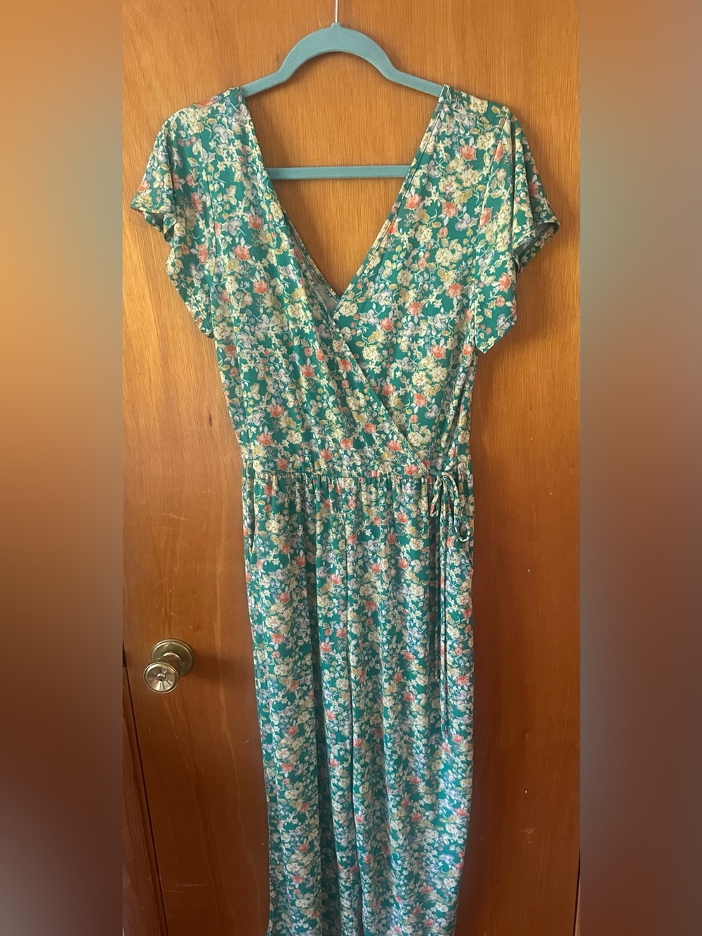 Stitch Fix Kaileigh Jaylee Floral Knit Crop Jumpsuit Medium EUC